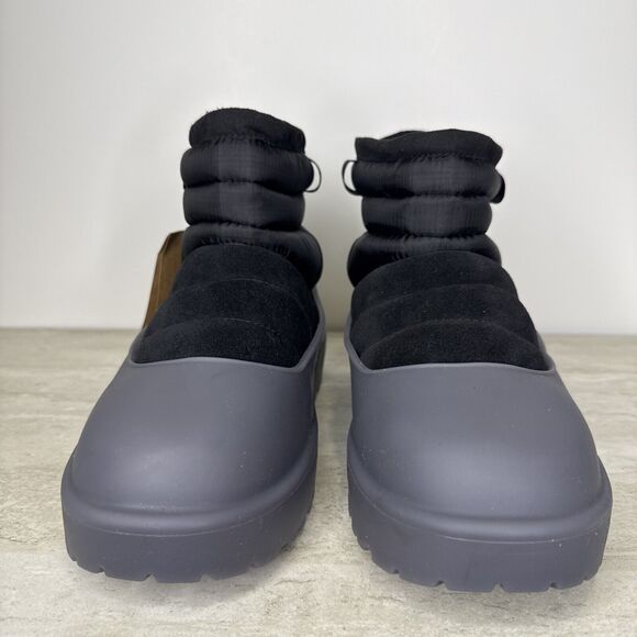 UGG Classic Mini Pull-On Weather Black Suede Sheepskin Boots Men\'s Size 8 main image 13